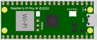 Raspberry Pi Pico WのWi‑Fi接続設定画面（MicroPython）
